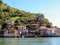 Panorama on Pasaia, pais Basco, from the other side of the river, Camino del Norte Royalty Free Stock Photo